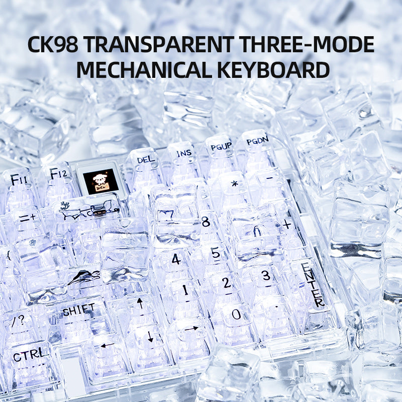 Coolkiller CK98 OLED Mechanical Keyboard-Polar Bear – CoolKiller