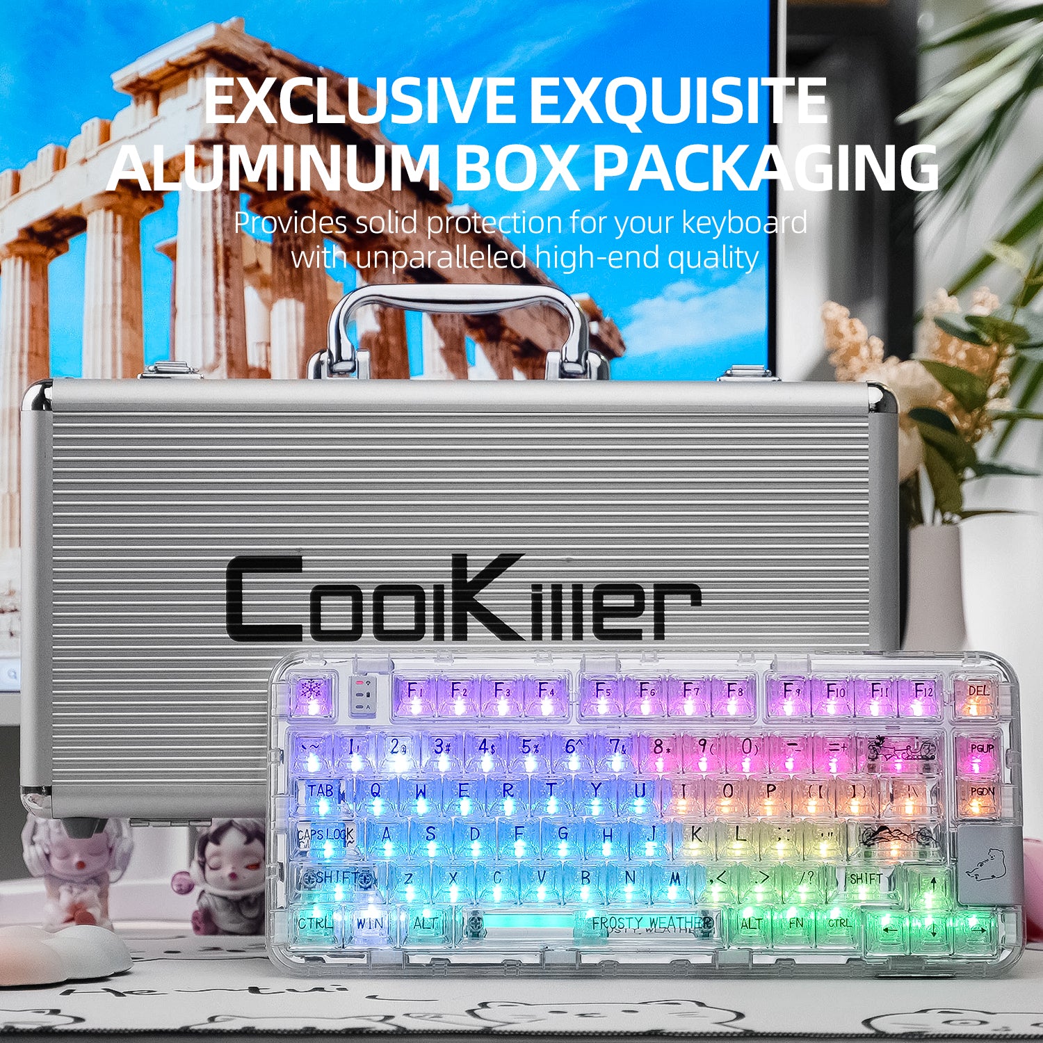 CoolKiller CK75 & CK21 - Wireless Transparent Gasket RGB CoolKiller CK75 & CK21 - Wireless Transparent Gasket RGB
