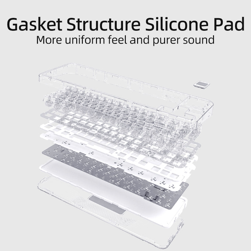 CoolKiller CK68 Wireless Hot Swappable OLED Mechanical Keyboard