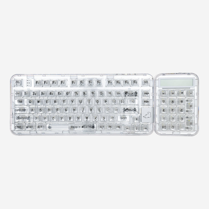CoolKiller CK75 & CK21, Wireless Transparent Gasket RGB Custom Mechanical Keyboard & Calculator
